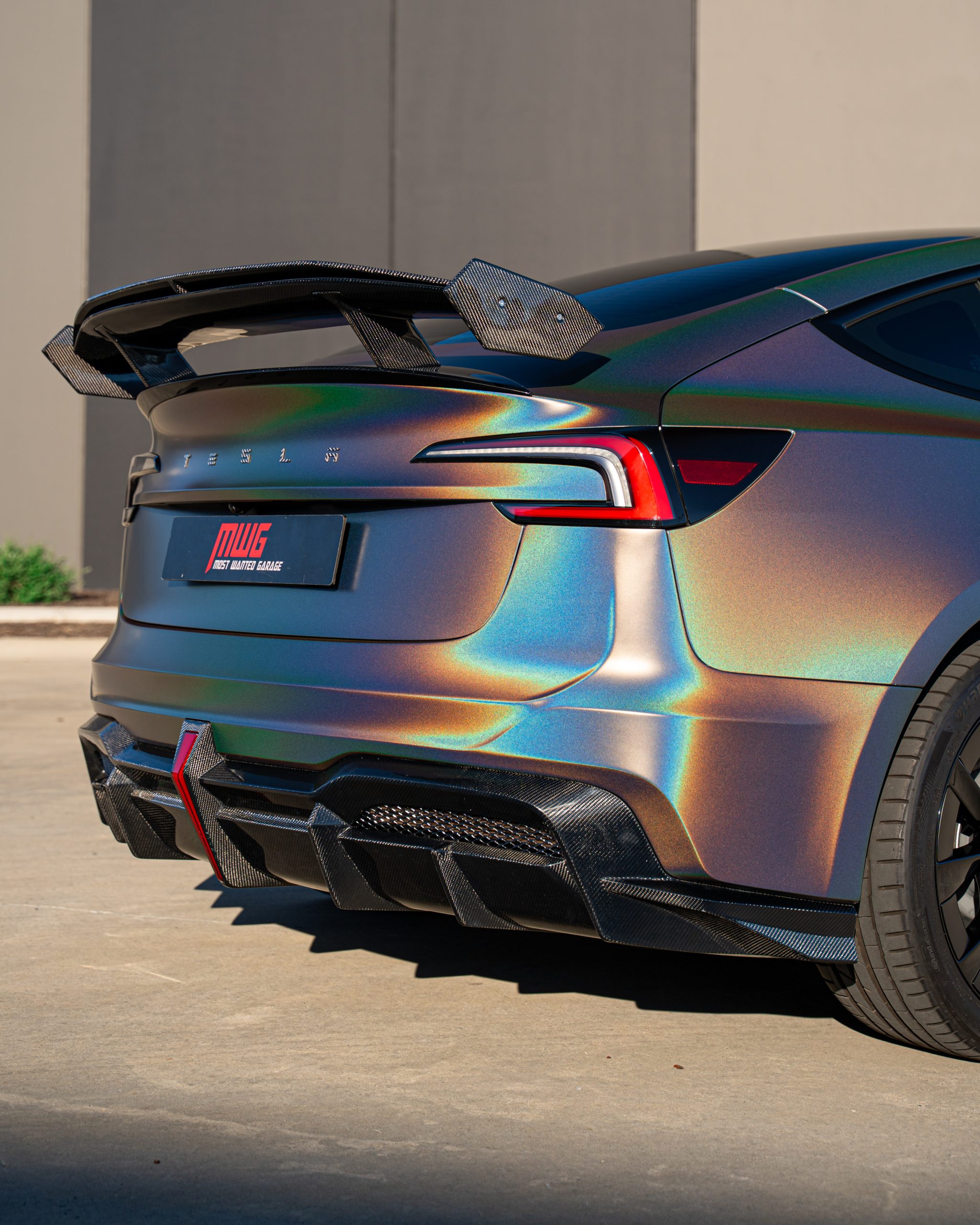 Tesla Model 3 Colour Vinyl Holographic Wrap